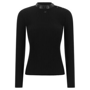 Courreges Women's Vinyl Collar Sweater